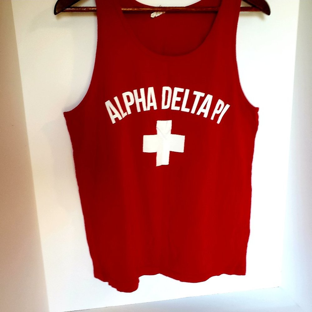 Alpha Delta Pi Lifeguard Style Tank Top M/L